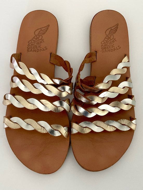 Ancient Greek Sandals Shoes - ANCIENT GREEK Flat Strap Sandal Size EU 41
